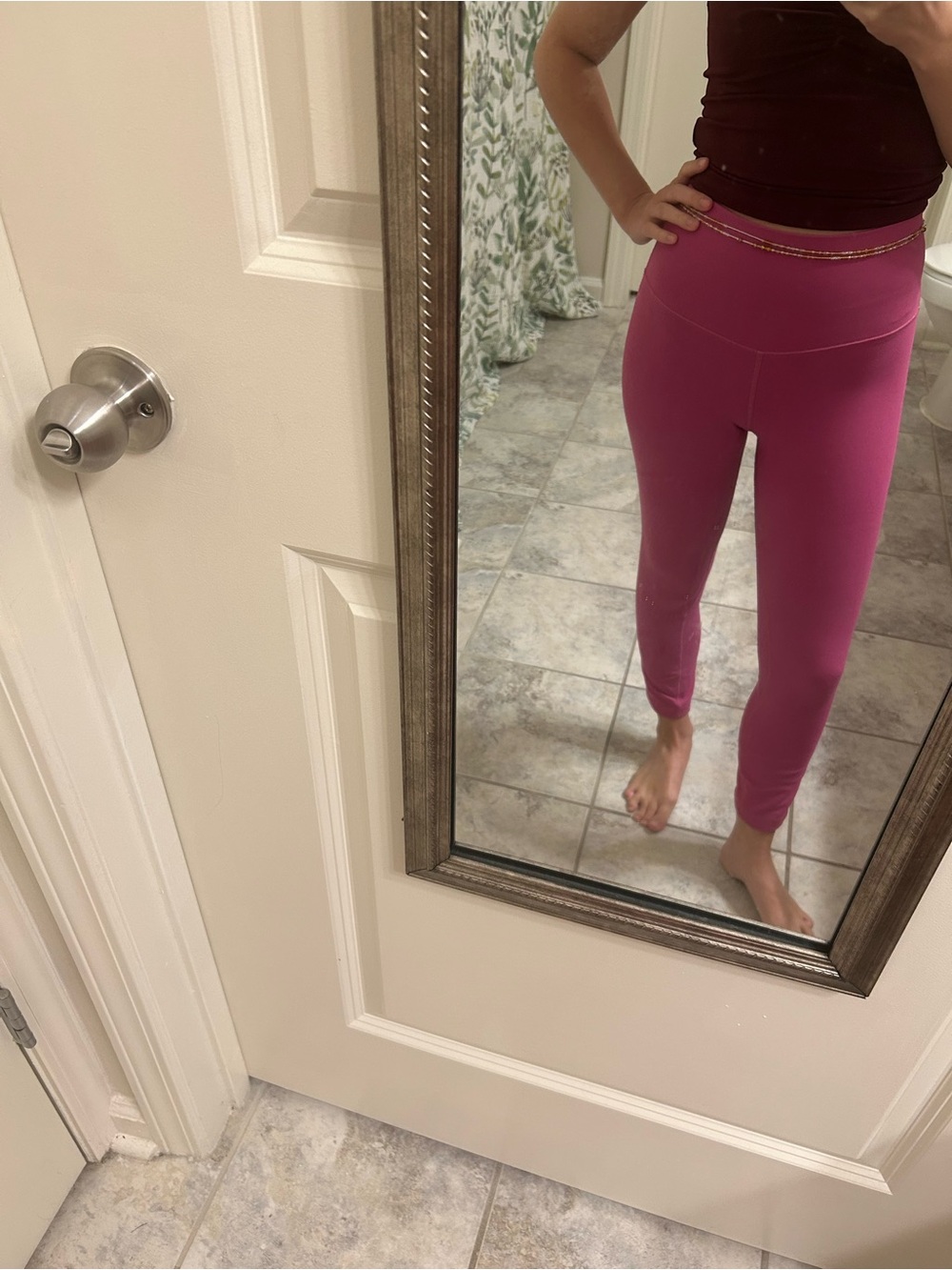 lululemon high-waist pink leggings